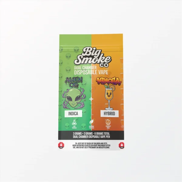 Big Smoke Co. Dual Chamber Vape - 6g (3g+3g) - Alien OG & Mimosa
