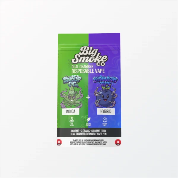 Big Smoke Co. Dual Chamber Vape - 6g (3g+3g) - Snoop OG & Blueberry Yum